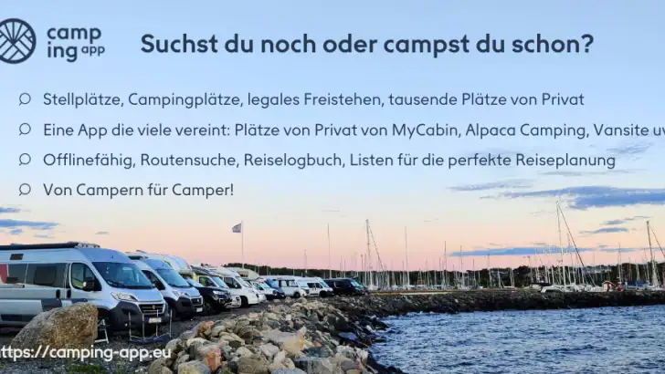 Camping App Womo Wowa Van Zelt feature graphic