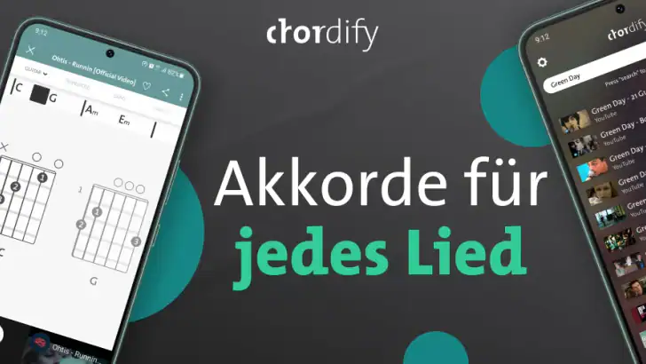 Chordify: Akkorde & Stimmgerät feature graphic