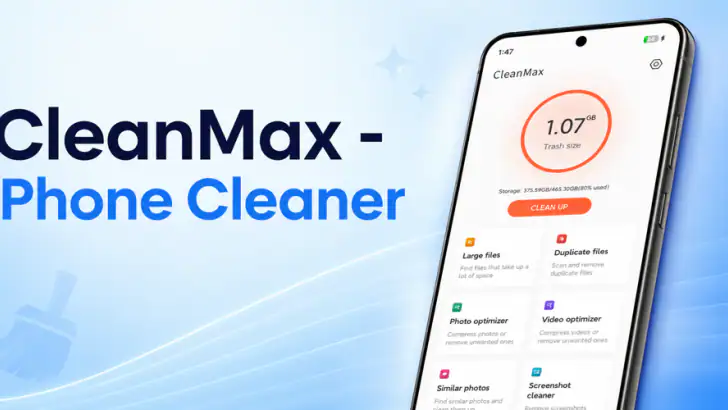 CleanMax - Phone Cleaner feature graphic
