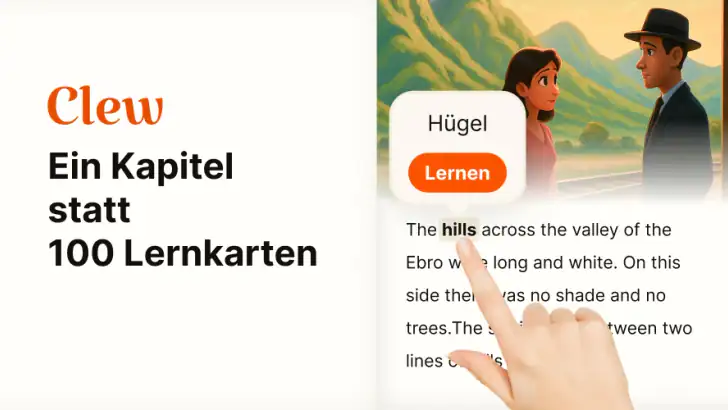 Clew: Englisch durch Lesen feature graphic