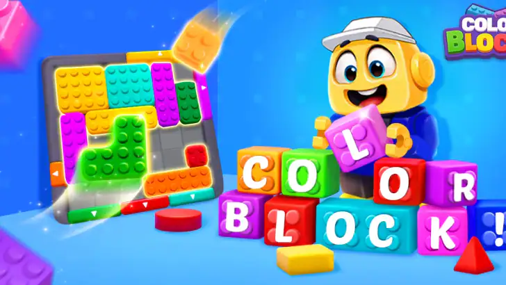 Color Block: Jam Puzzle 3D feature graphic