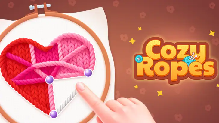Cozy Ropes: Punkte Verbinden feature graphic