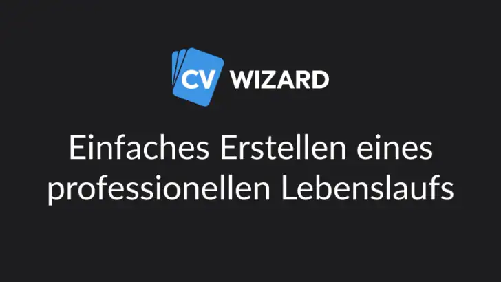 CVwizard: Lebenslauf mit KI feature graphic