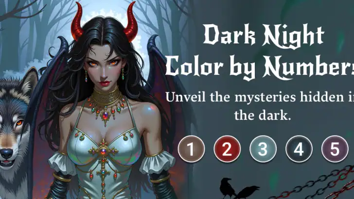 Dark Night Malen nach Zahlen feature graphic