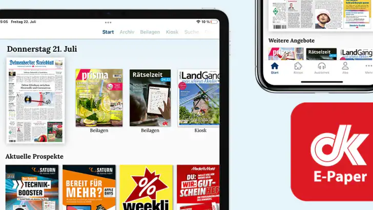 dk E-Paper App feature graphic