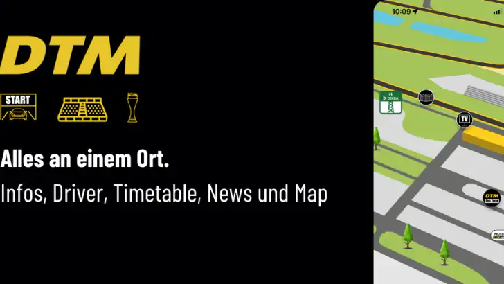DTM Official App feature graphic