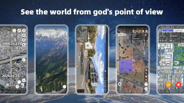 Earth 3D Map feature graphic