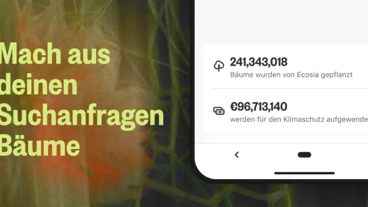 Ecosia Klimapositiver Browser feature graphic