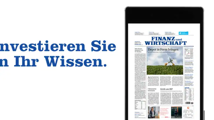 Finanz und Wirtschaft E-Paper feature graphic