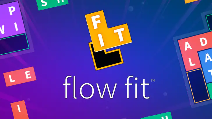 Flow Fit - Word Puzzle feature graphic
