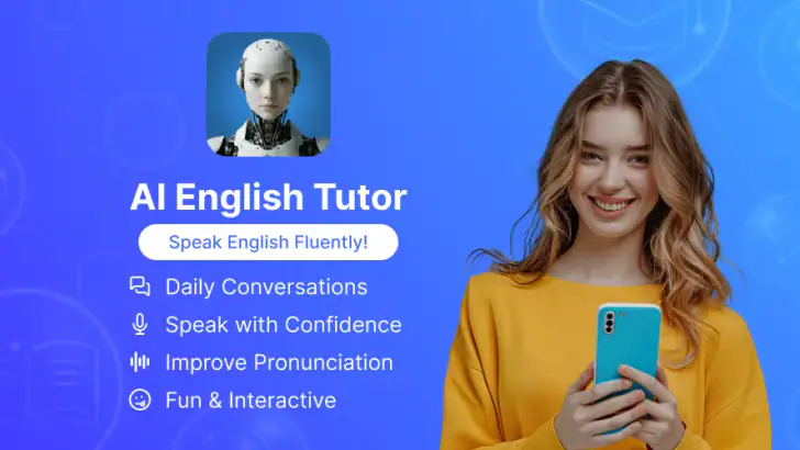 Fluzy: English Conversation AI feature graphic