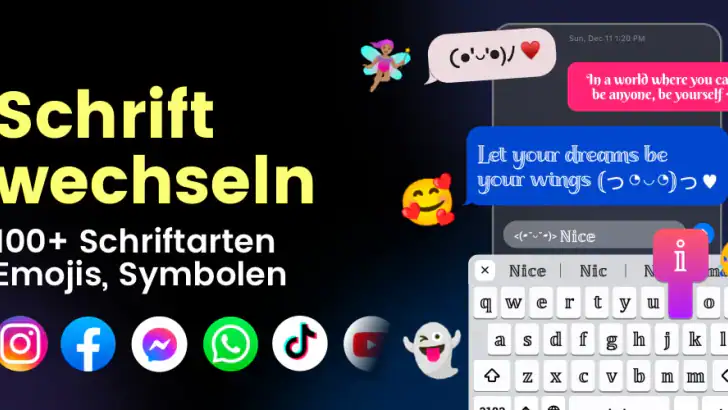 Fonts: Schrift wechseln feature graphic