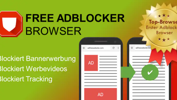 Free Adblocker Browser:Adblock feature graphic