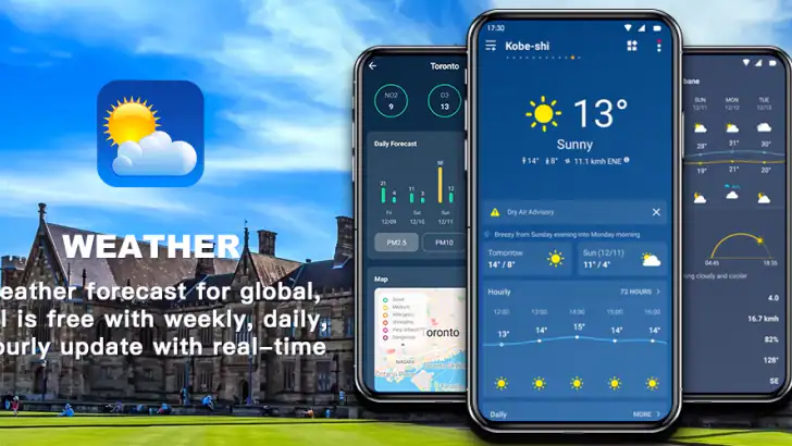 Genaue Wetter-App PRO feature graphic