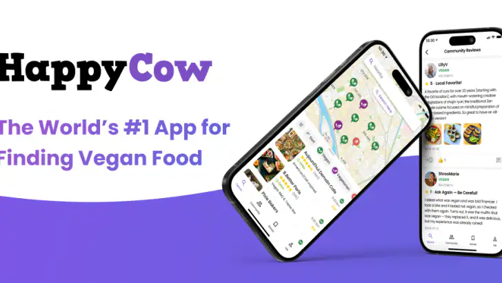 HappyCow - Vegane Restaurants feature graphic