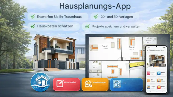 Hausplanung – 3D-Haus feature graphic