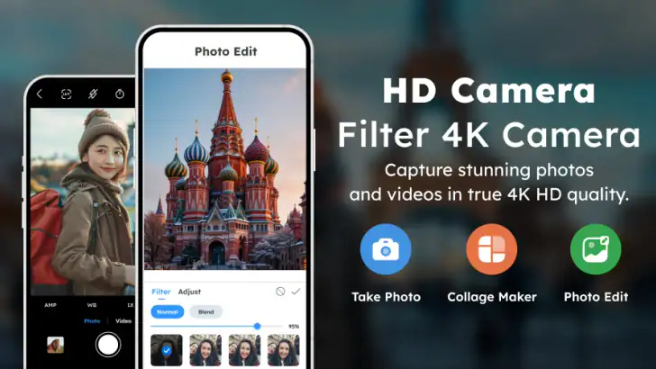 HD Camera Filter: 4K Camera feature graphic