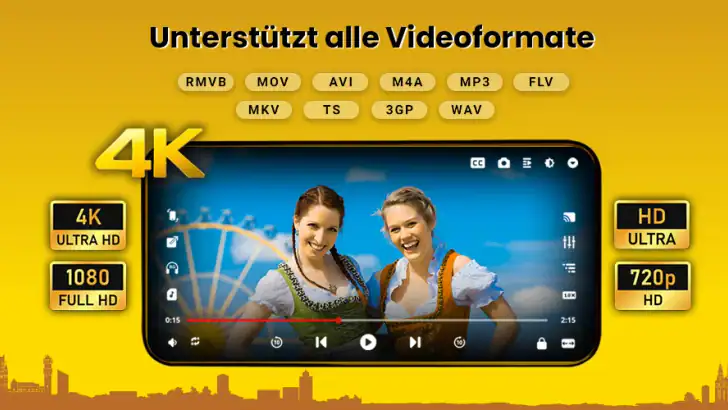HD Video Player Alle Formate feature graphic