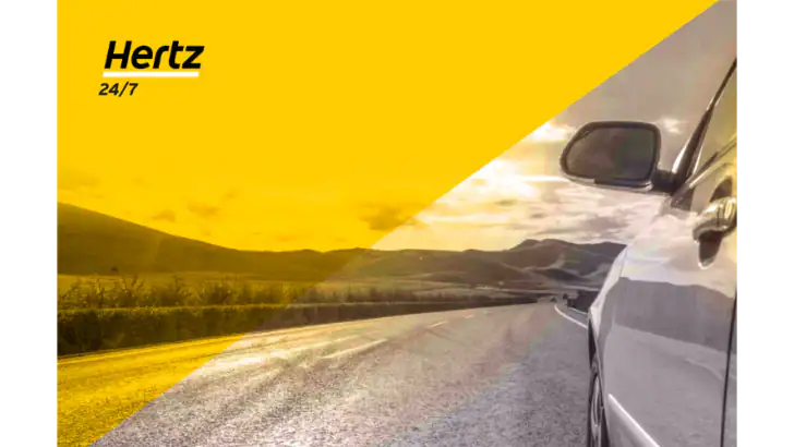 Hertz 24/7 Mobility feature graphic