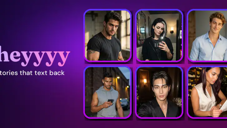 Heyyyy: Storys texten zurück feature graphic