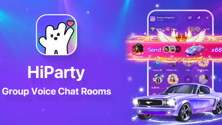 HiParty - Voice Chat Room feature graphic