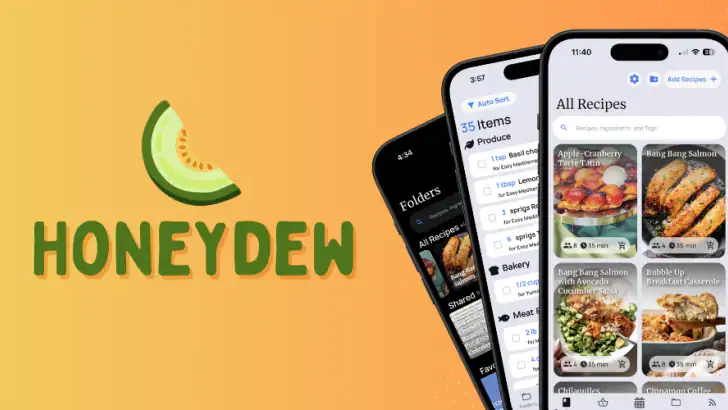 Honeydew: Recipe Manager feature graphic