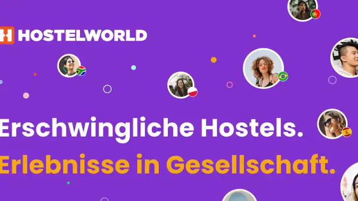 Hostelworld: Hostel Travel App feature graphic