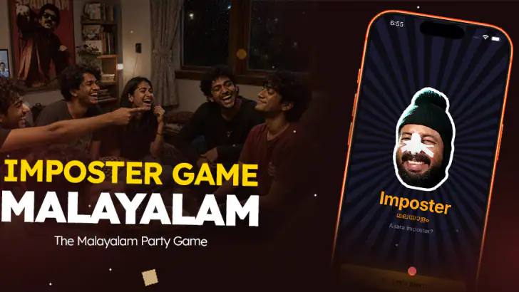 Imposter Game: Malayalam Party feature graphic