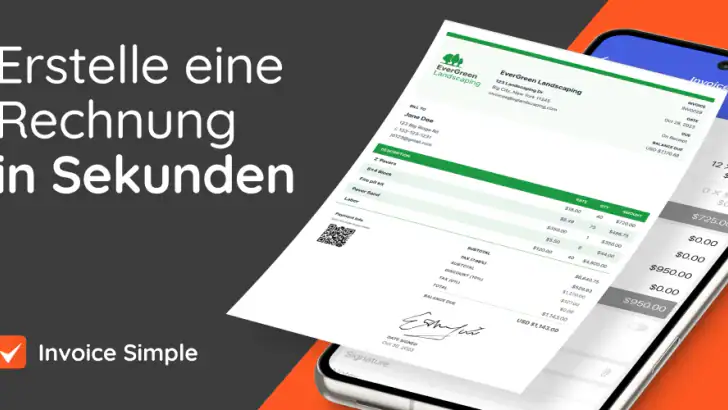 Invoice Simple - Rechnung feature graphic