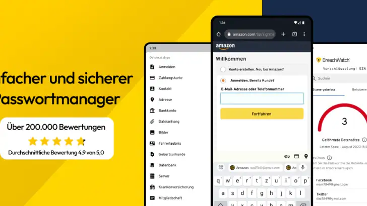 Keeper Passwort Manager feature graphic