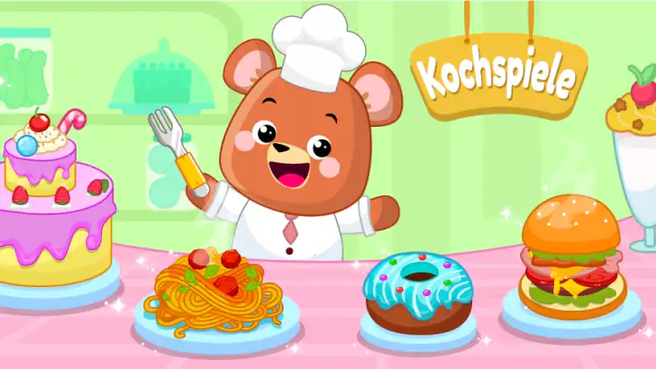 kochspiele für Kleinkinder feature graphic