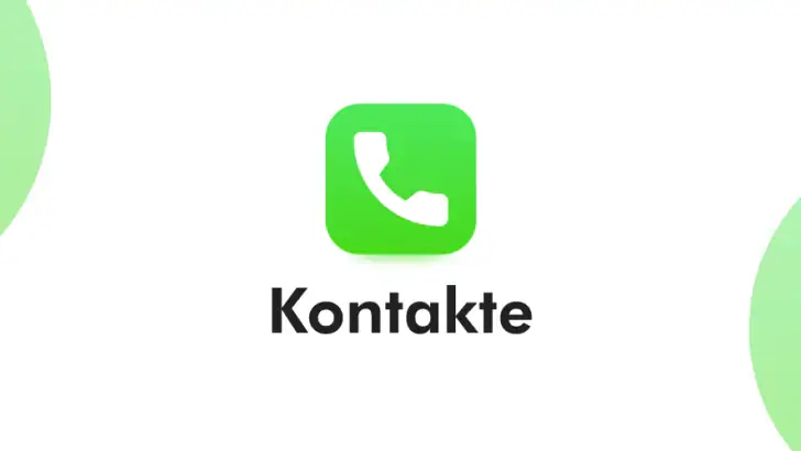 Kontakte: Telefon App feature graphic
