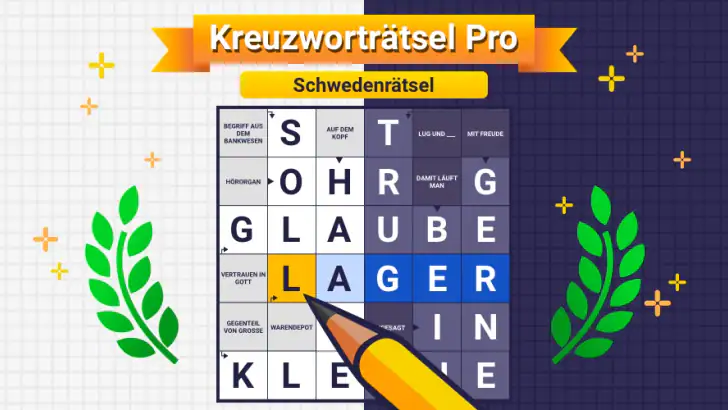 Kreuzworträtsel Pro: Wortsuche feature graphic