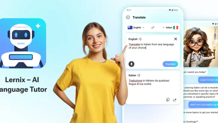 Lernix - AI Language Tutor feature graphic