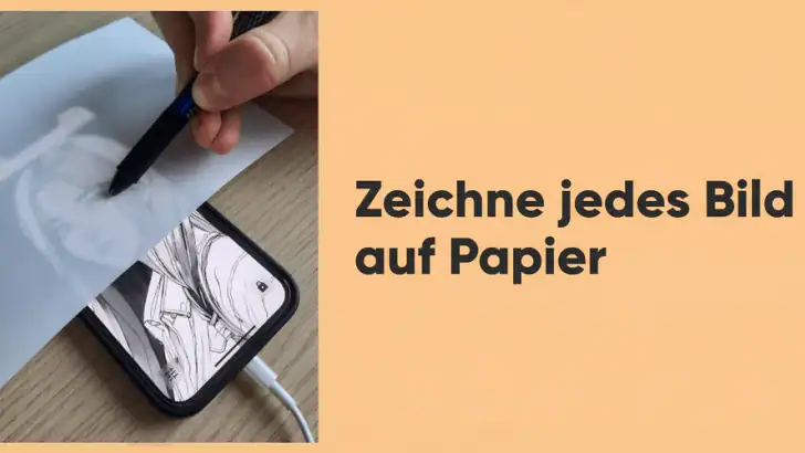 Lightbox draw - Pauspapier feature graphic