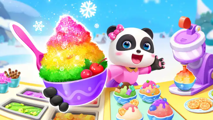 Little Pandas Eiscreme-Spiel feature graphic