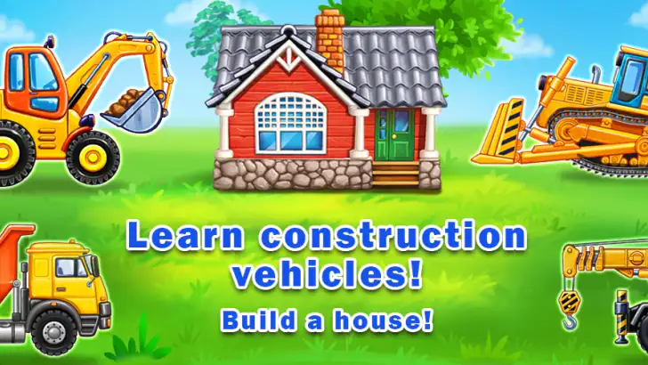 LKW kinderspiele Hausbau für 3 feature graphic