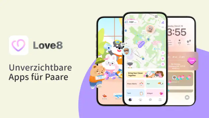 Love8 - App für Paare feature graphic