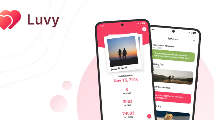 Luvy - App für Paare feature graphic