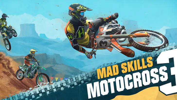 Mad Skills Motocross 3 feature graphic