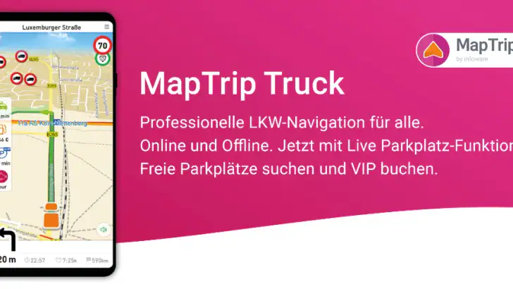 MapTrip LKW Navigation feature graphic