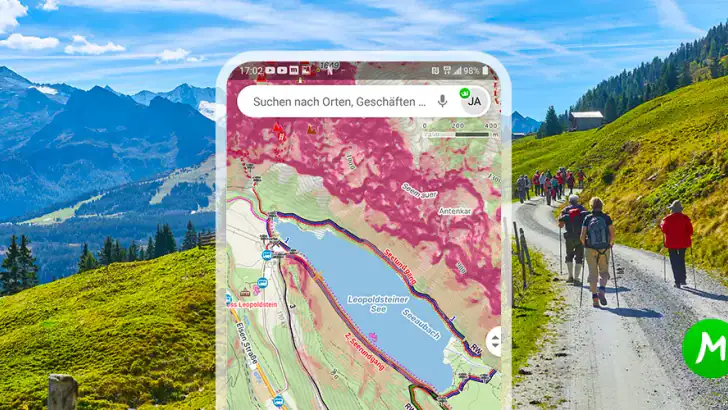 Mapy.com: Wandern & Spazieren feature graphic