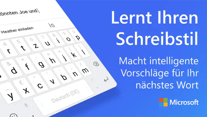 Microsoft SwiftKey KI-Tastatur feature graphic