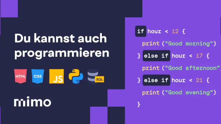 Mimo: Programmieren Lernen feature graphic