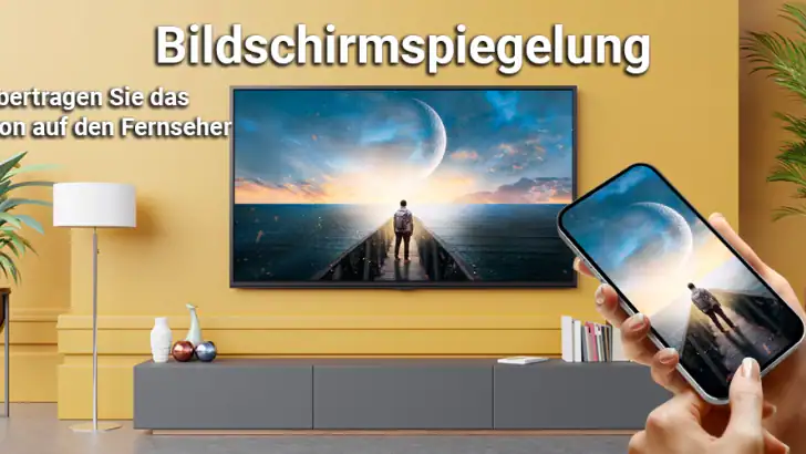 Miracast: Bildschirmspiegelung feature graphic