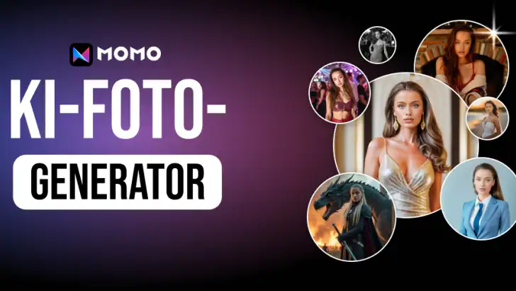 Momo: Fotos & Videos mit KI feature graphic