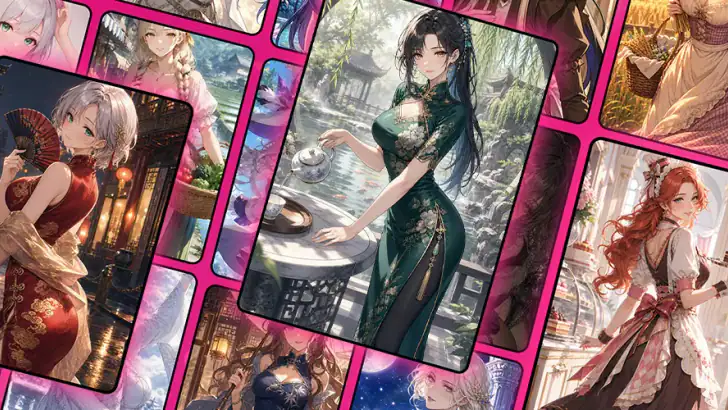 My Harem, My Waifu: Anime CCG feature graphic