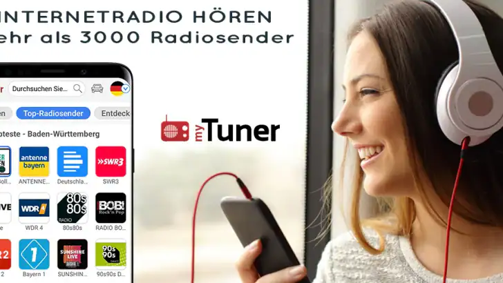 myTuner Online Radio DE feature graphic