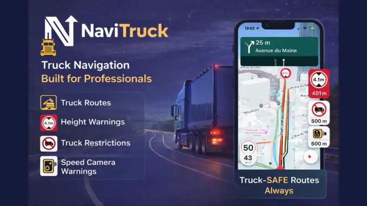 NaviTruck LKW & Wohnmobil Navi feature graphic
