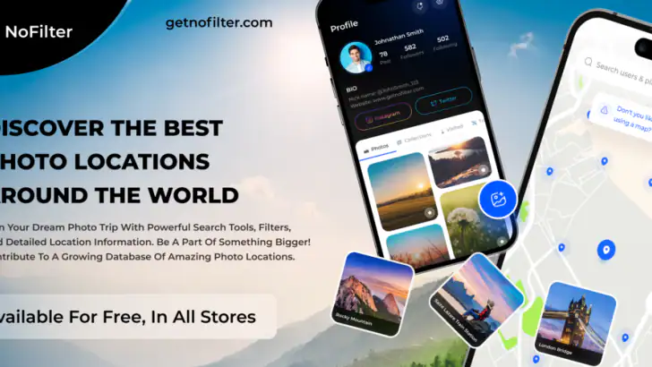 NoFilter: Fotospots feature graphic